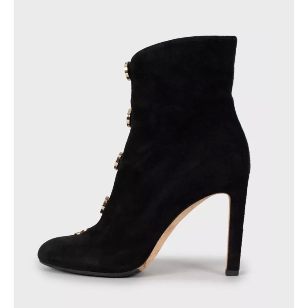 Jimmy Choo Loretta Black Suede Ankle Boots - Sz 39 - Picture 1 of 5